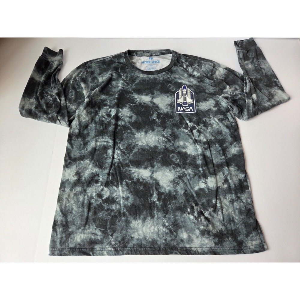 Hyper Space Shirt Mens Large NASA Tie Die Outer Space Soft Stretch
